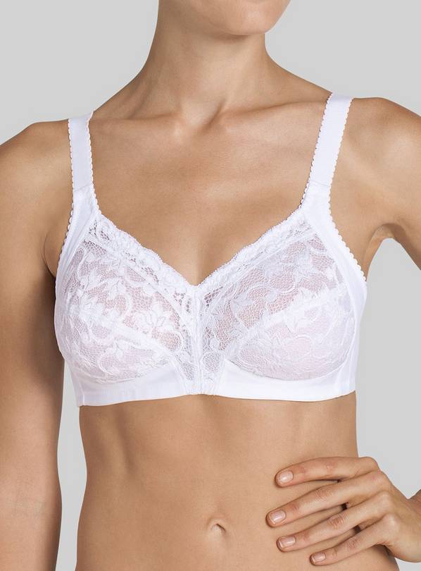 TRIUMPH White Delicate Doreen Bra 34E