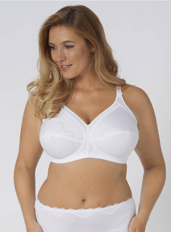 Buy TRIUMPH White Doreen + Cotton Bra 48D, Bras