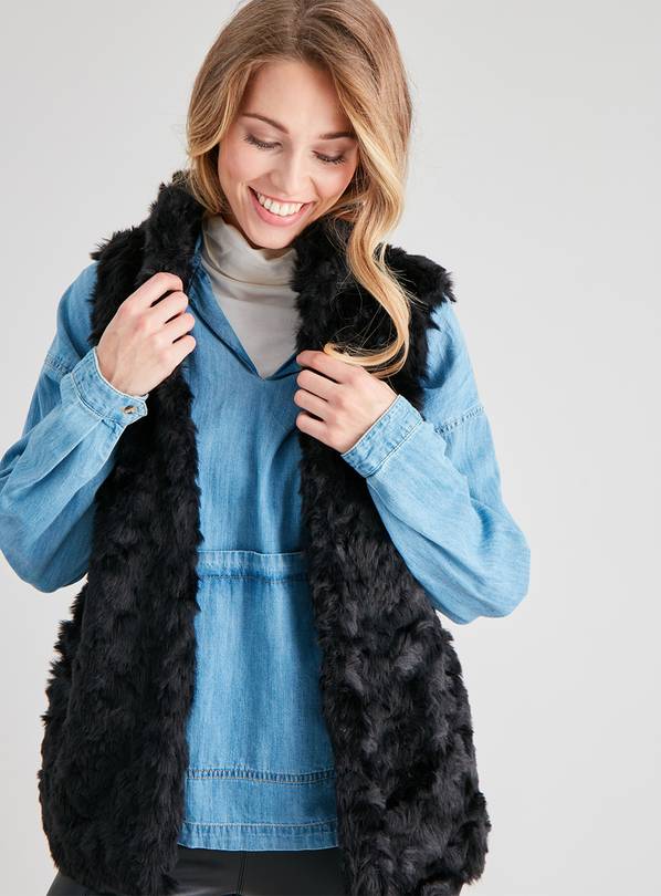 New look sale fur gilet