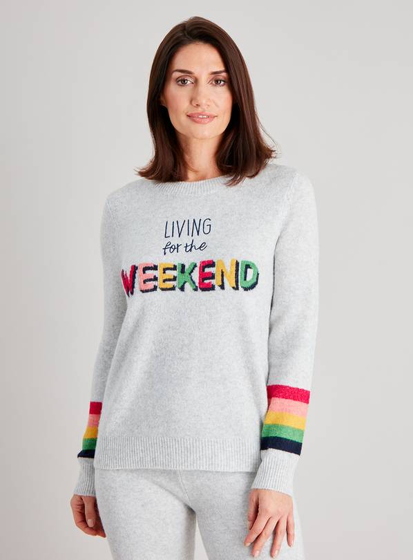 Grey rainbow hotsell stripe jumper