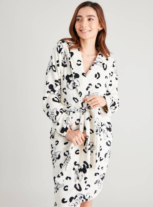 Disney Minnie Mouse Leopard Print Dressing Gown - S