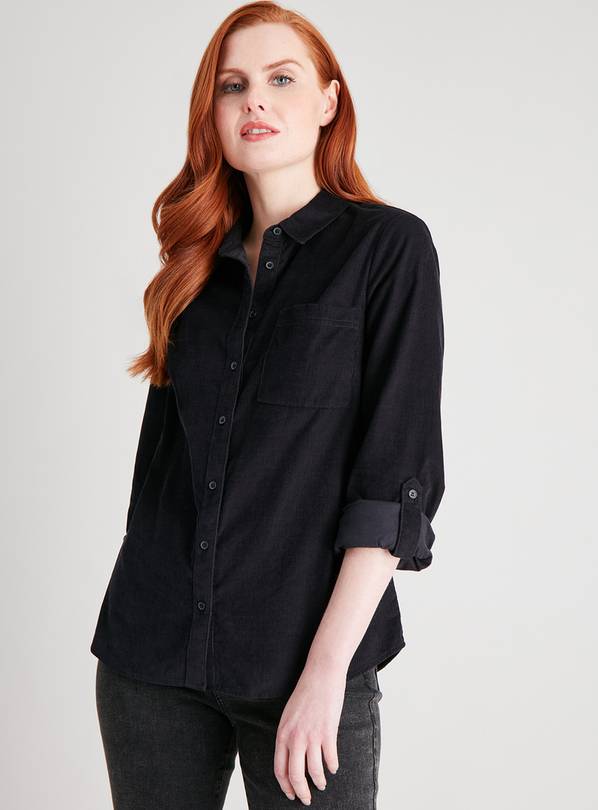 Buy Black Corduroy Shirt 12 Workwear Argos