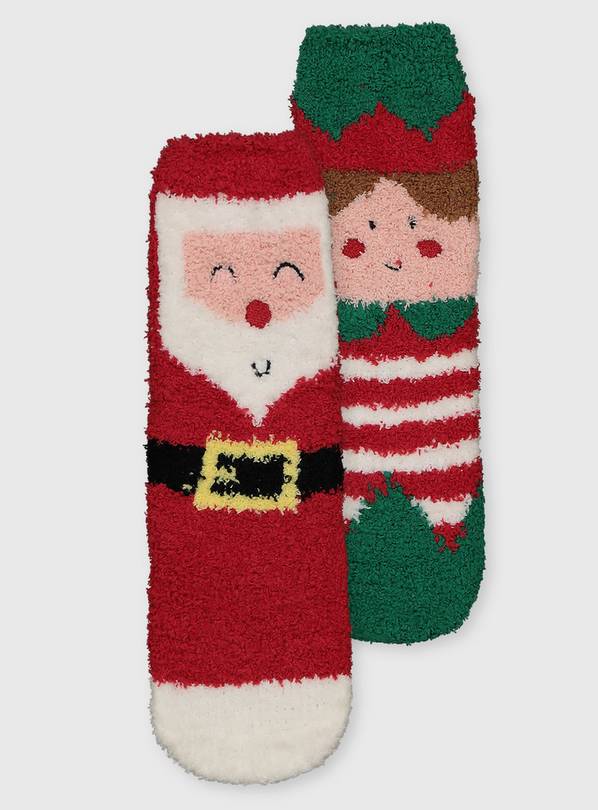 Christmas Cosy Socks 2 Pack - 4-5.5