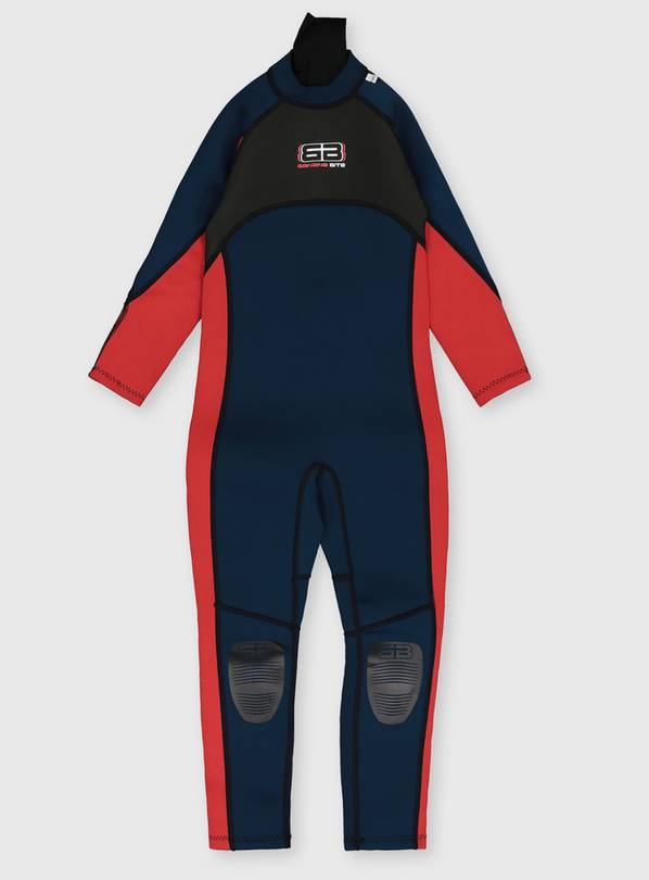 Navy & Red Long Leg Wetsuit - 11-12 years