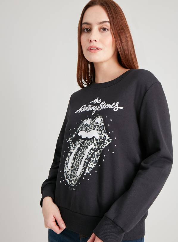 PETITE Rolling Stones Black Sweatshirt - 10