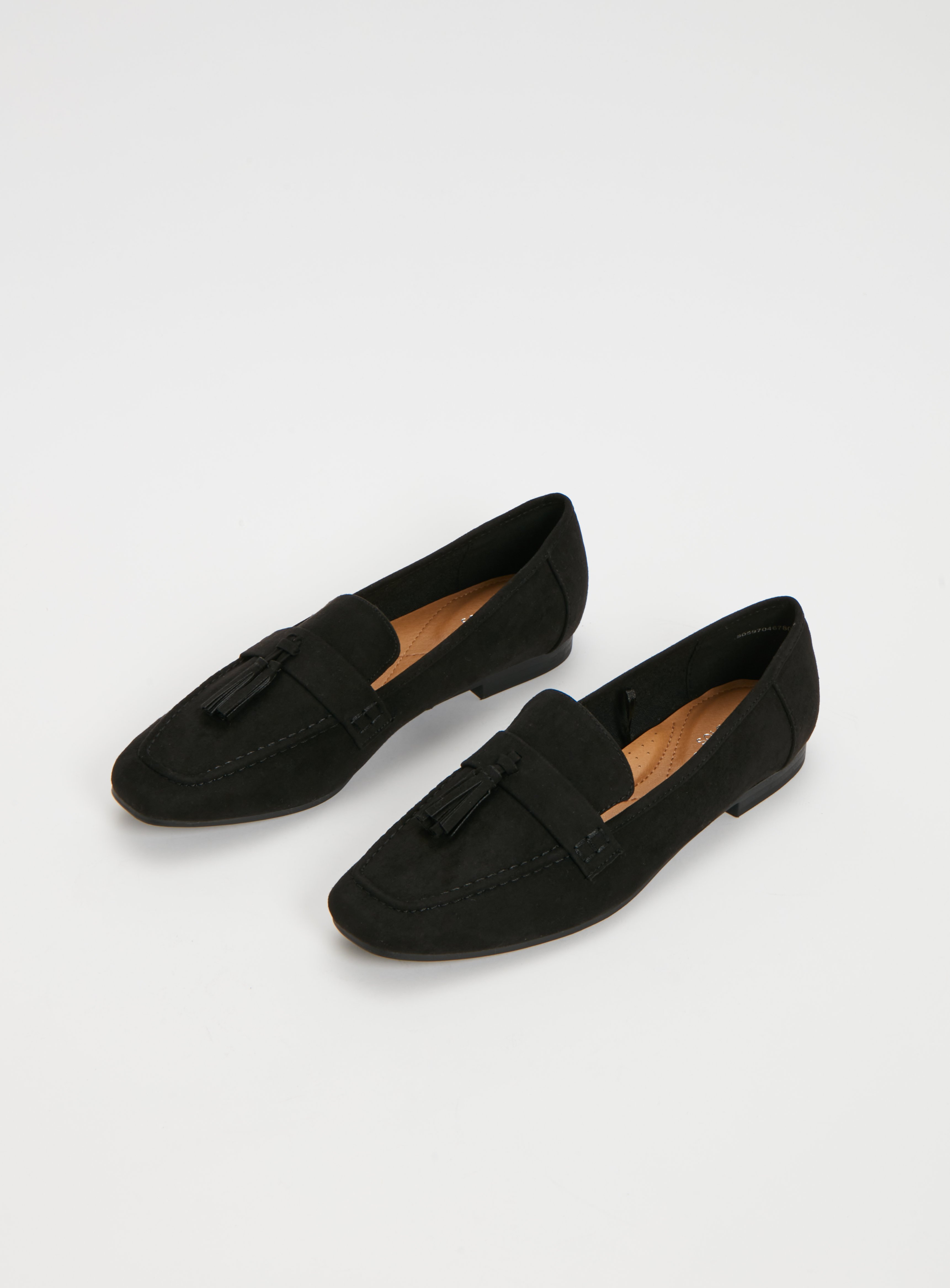 black comfortable loafers