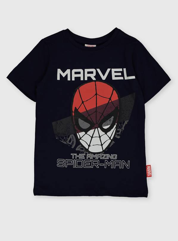 Marvel Spider-Man Navy T-Shirt - 9 years