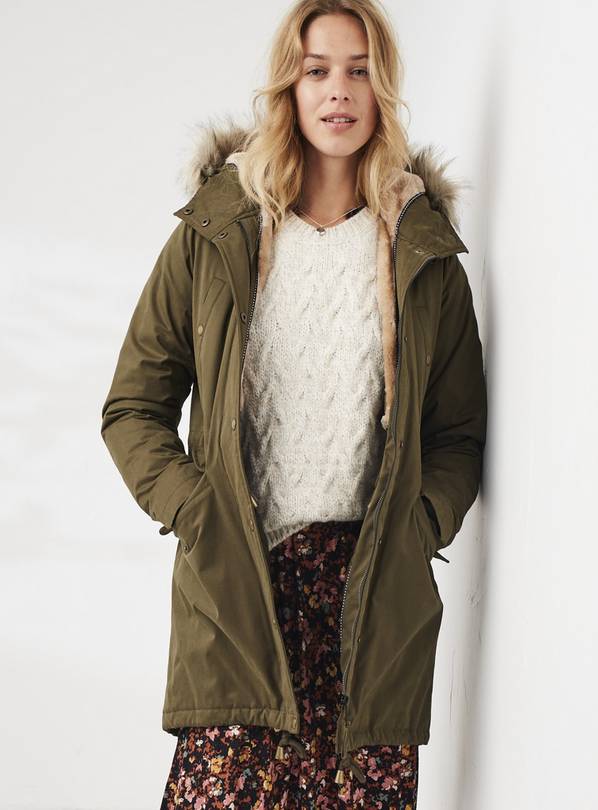 Buy FATFACE Khaki Judy Parka Coat 20 Coats Argos