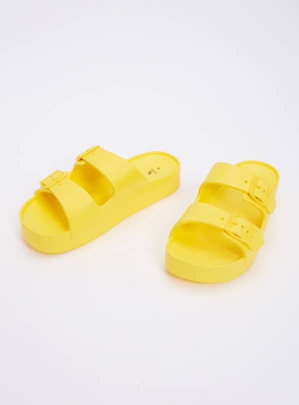 Yellow Pool Sliders - 6