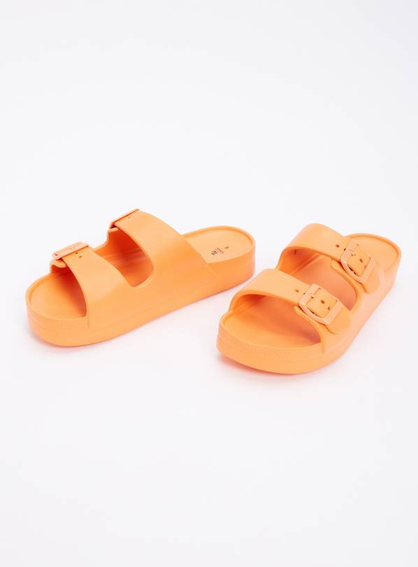 Bright Orange Pool Sliders - 4