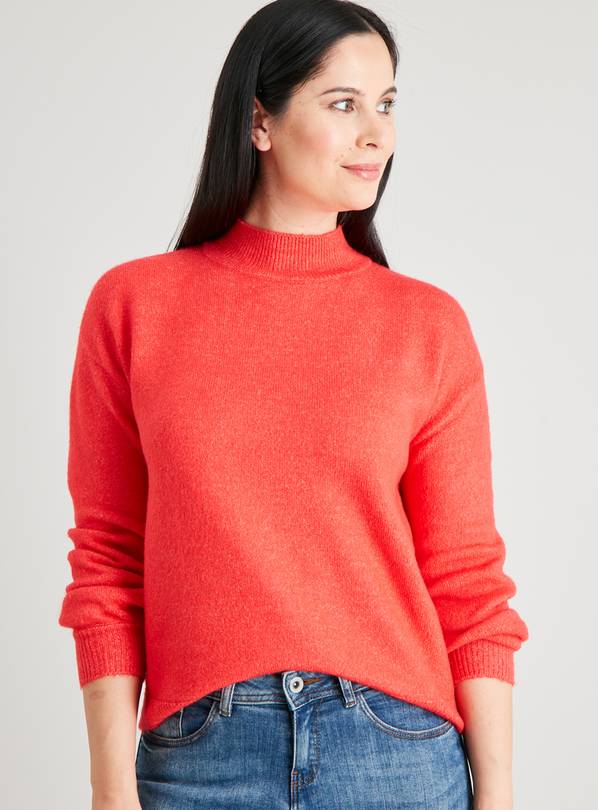 Buy Pink Oversized Funnel Neck Jumper M Jumpers Argos
