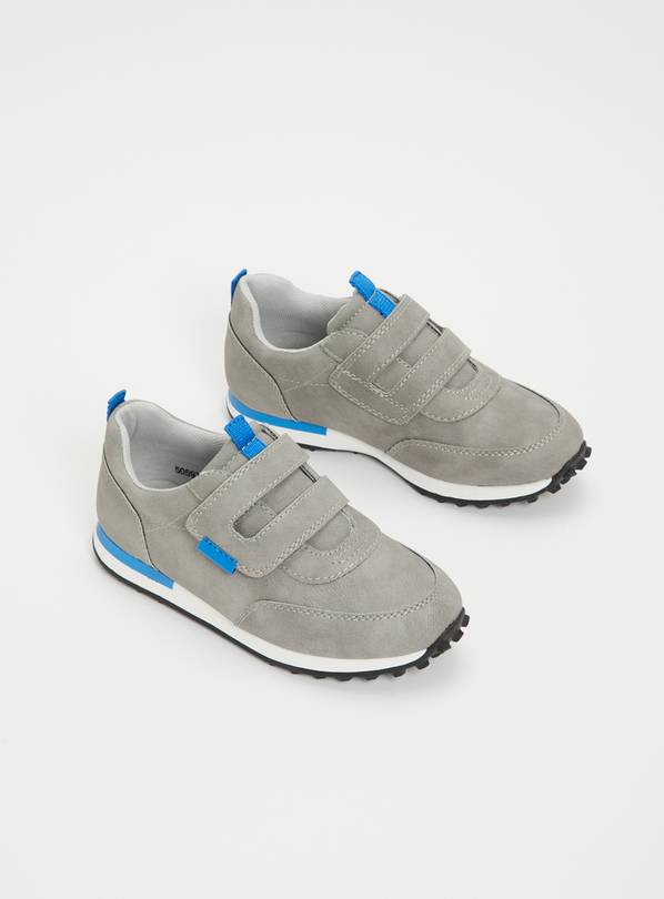 Grey One Strap Trainers - 11 Infant