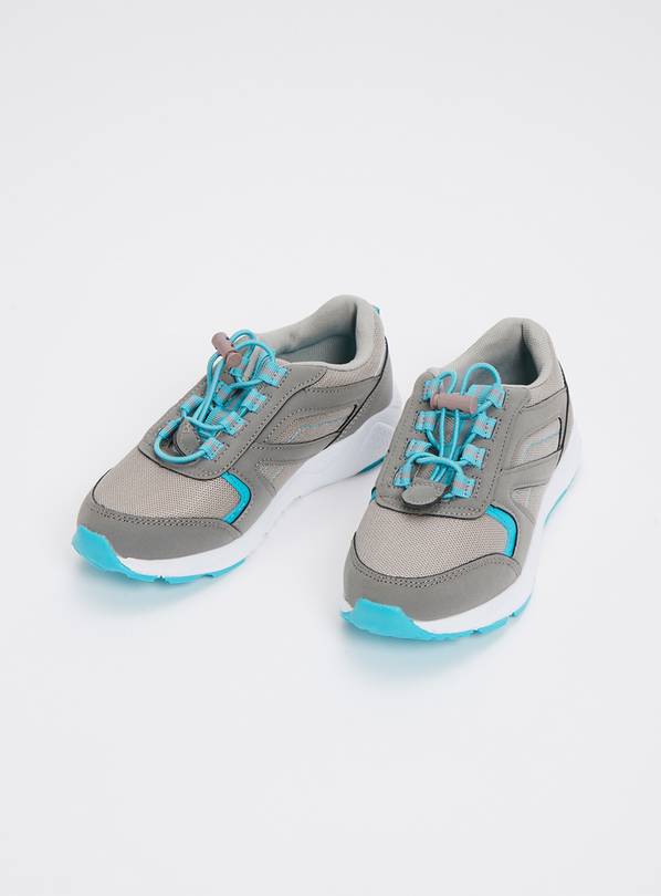 Grey & Blue Hiker Trainers - 3