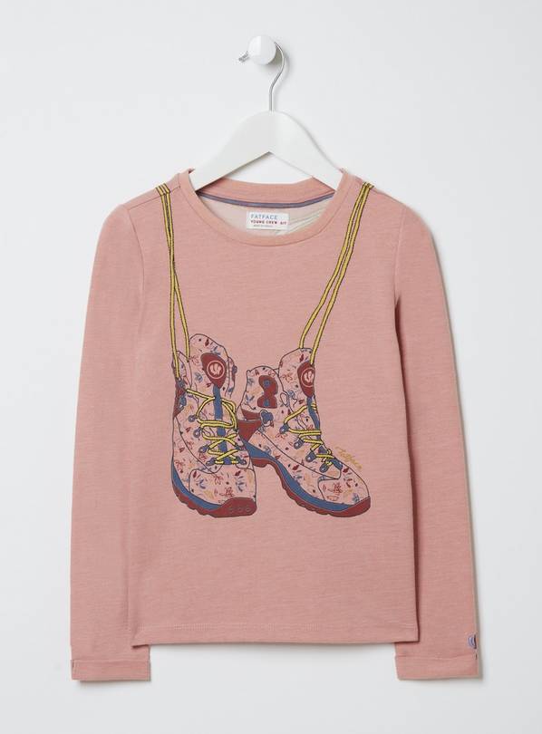 FATFACE Pink Boots Top - 6-7 Years