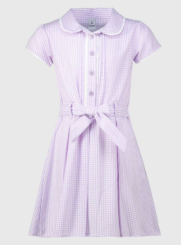 Lilac gingham 2025 school dress