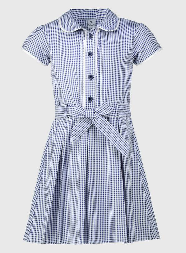 Navy gingham outlet school dress