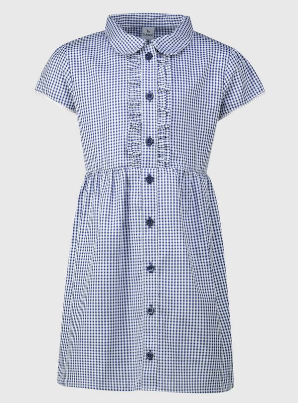 Navy Gingham Classic Plus Fit Dress - 3 years