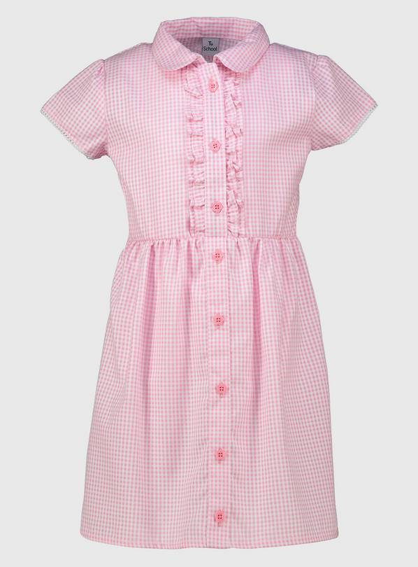 Pink Gingham Classic Plus Fit Dress - 3 years