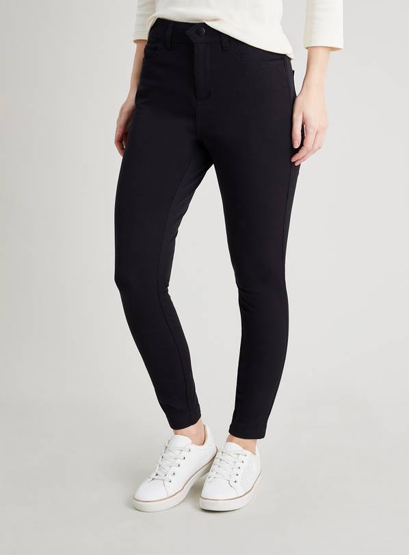 Black skinny treggings best sale