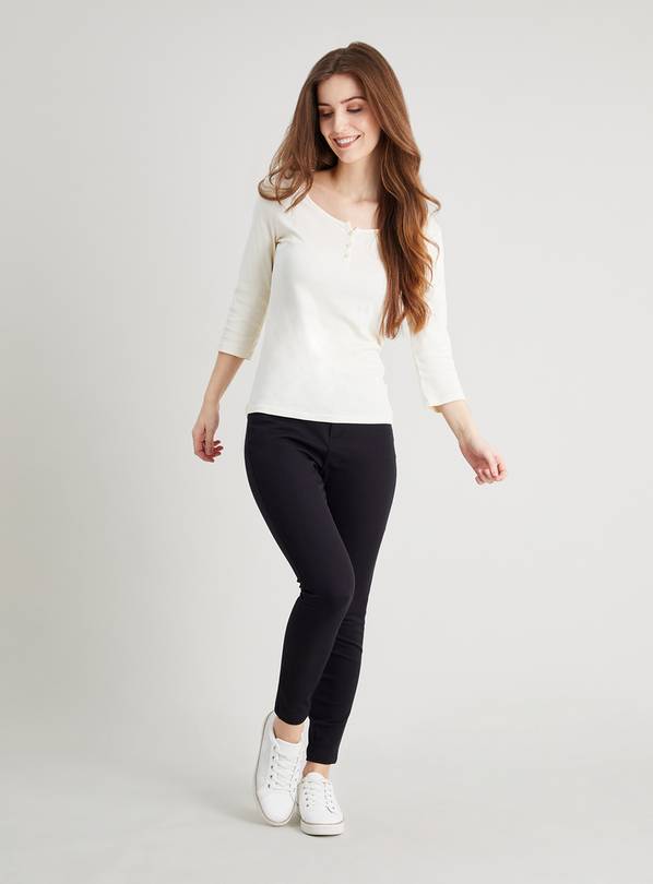 Buy Black Treggings With Stretch 16S, Trousers