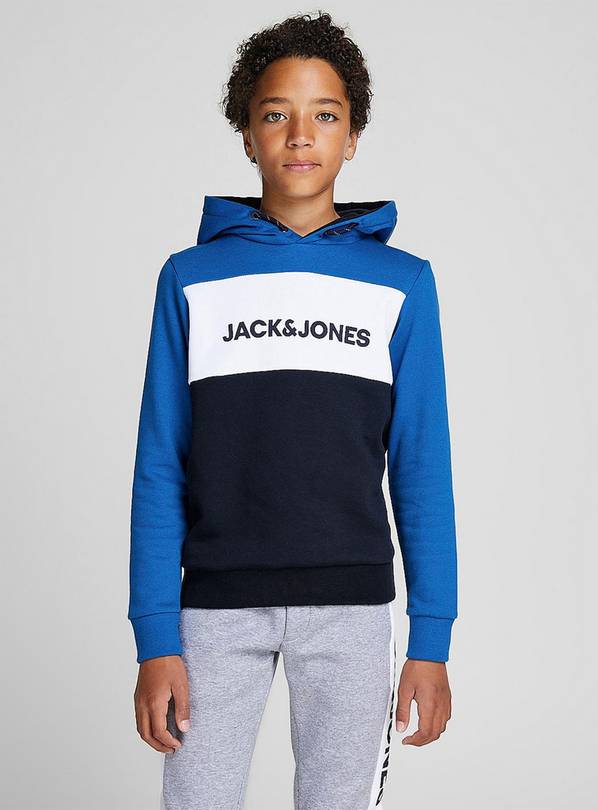 Buy JACK & JONES Junior Blue Hoodie - 10 years | Jumpers and hoodies ...