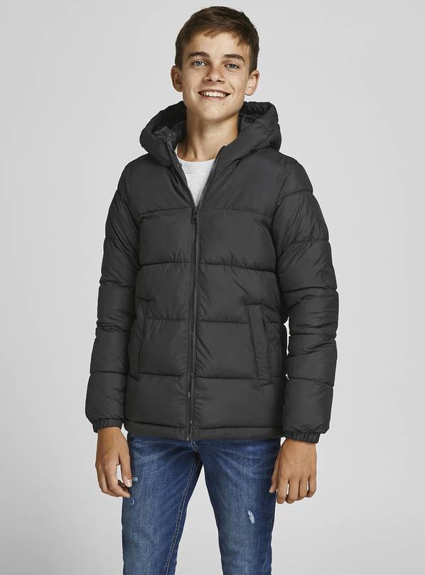 Black puffer cheap jacket junior