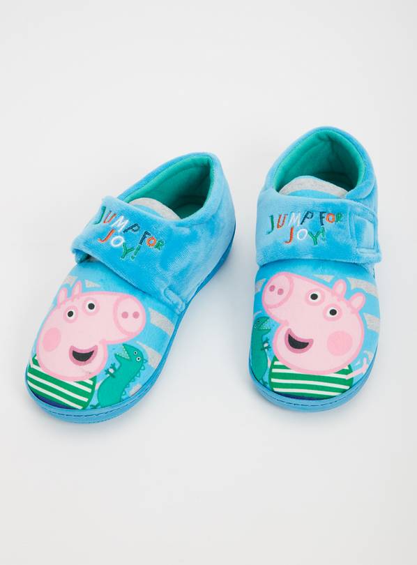 Buy Peppa Pig George Blue Slippers - 4-5 Infant | Slippers | Argos