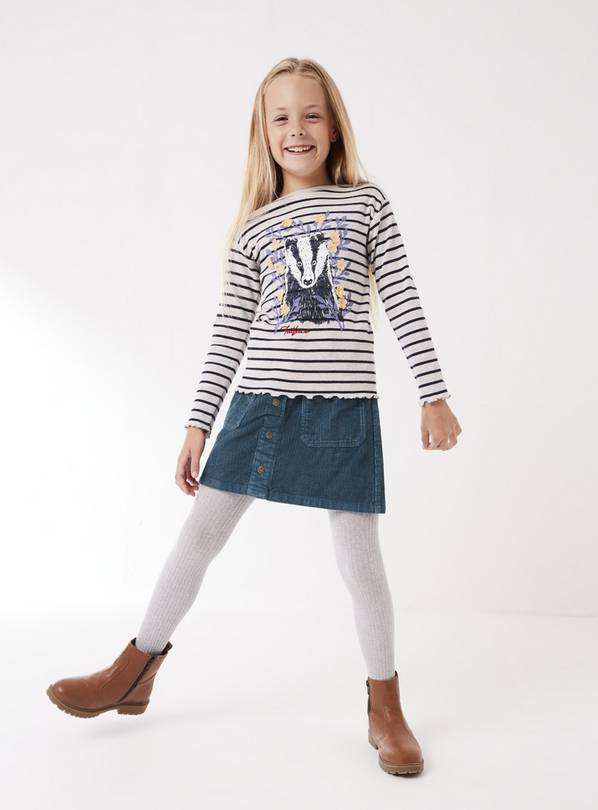 Buy FATFACE Stripe Badger Long Sleeve T Shirt - 6-7 Years | Tops and t ...