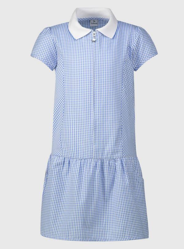 Buy Blue Sporty Gingham School Dress - 3 years | School dresses | Tu
