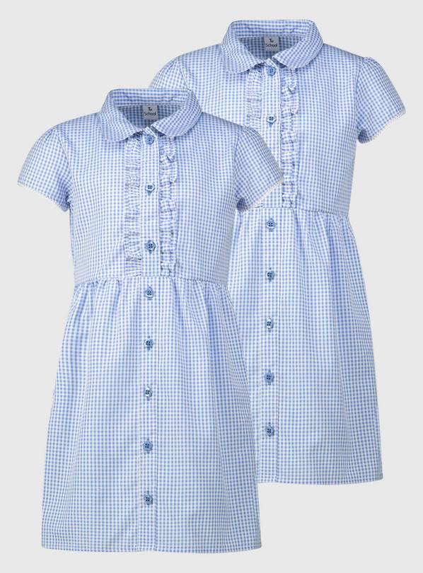 Blue Gingham Classic Dress 2 Pack - 6 years