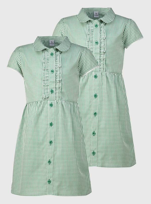 Green Gingham Classic Dress 2 Pack - 3 years