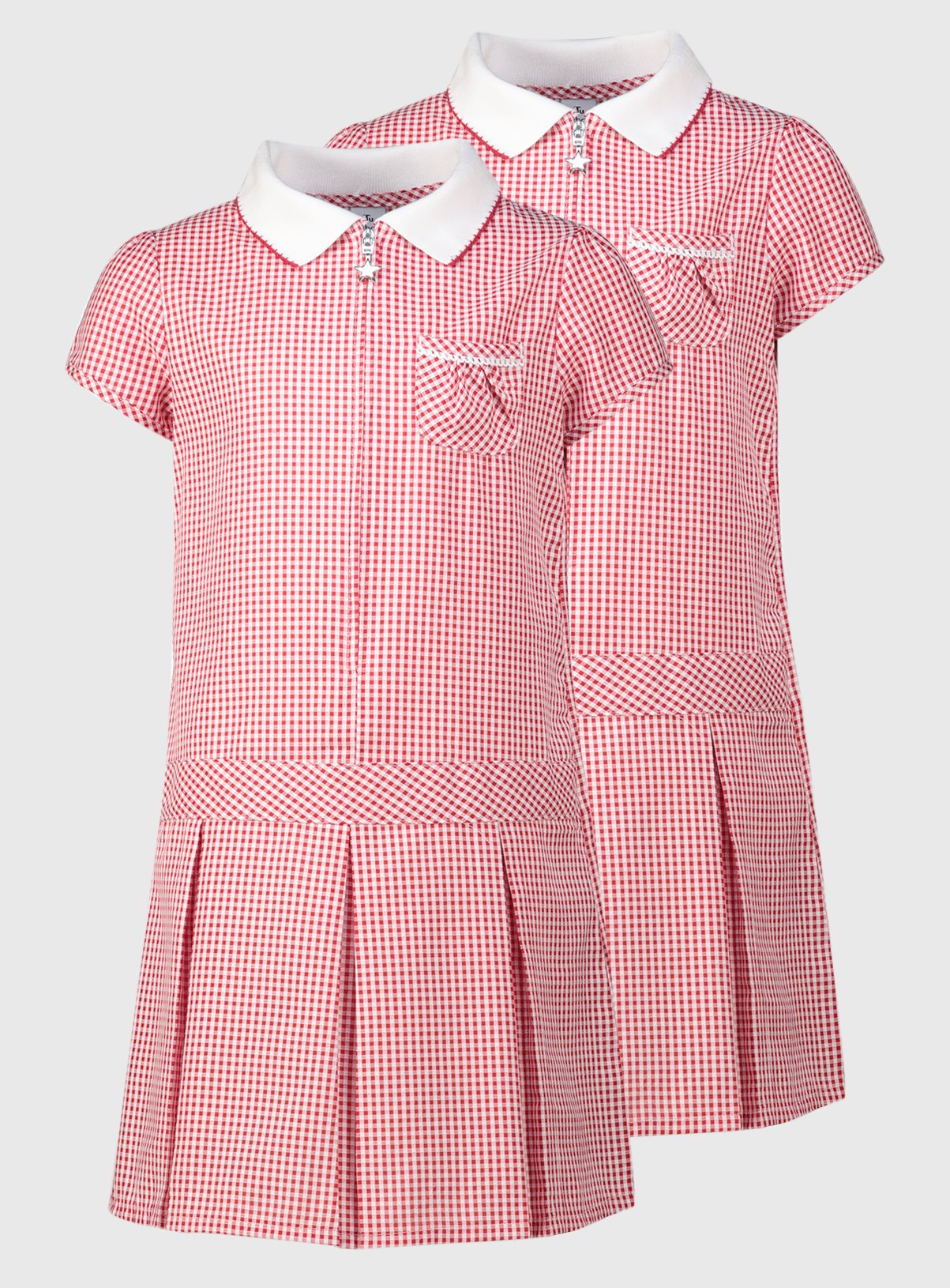 red gingham school dress