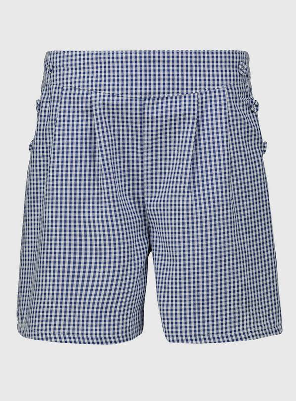Navy Gingham School Culottes - 8 years