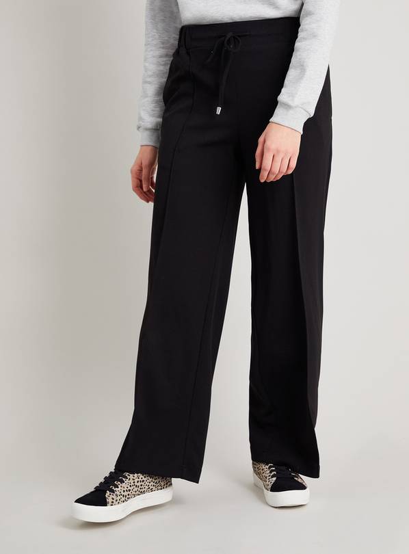 Buy Black Wide Leg Trousers - 14 | Trousers | Argos