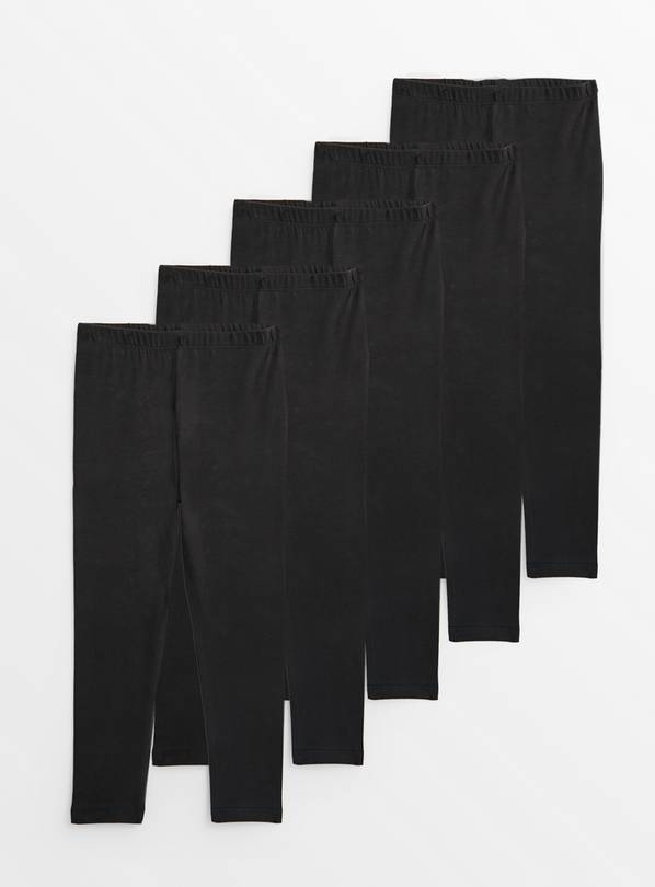 Black Leggings 5 Pack 11 years