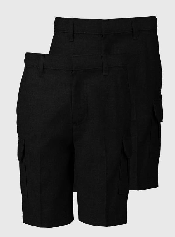 Black Cargo Shorts 2 Pack - 5 years