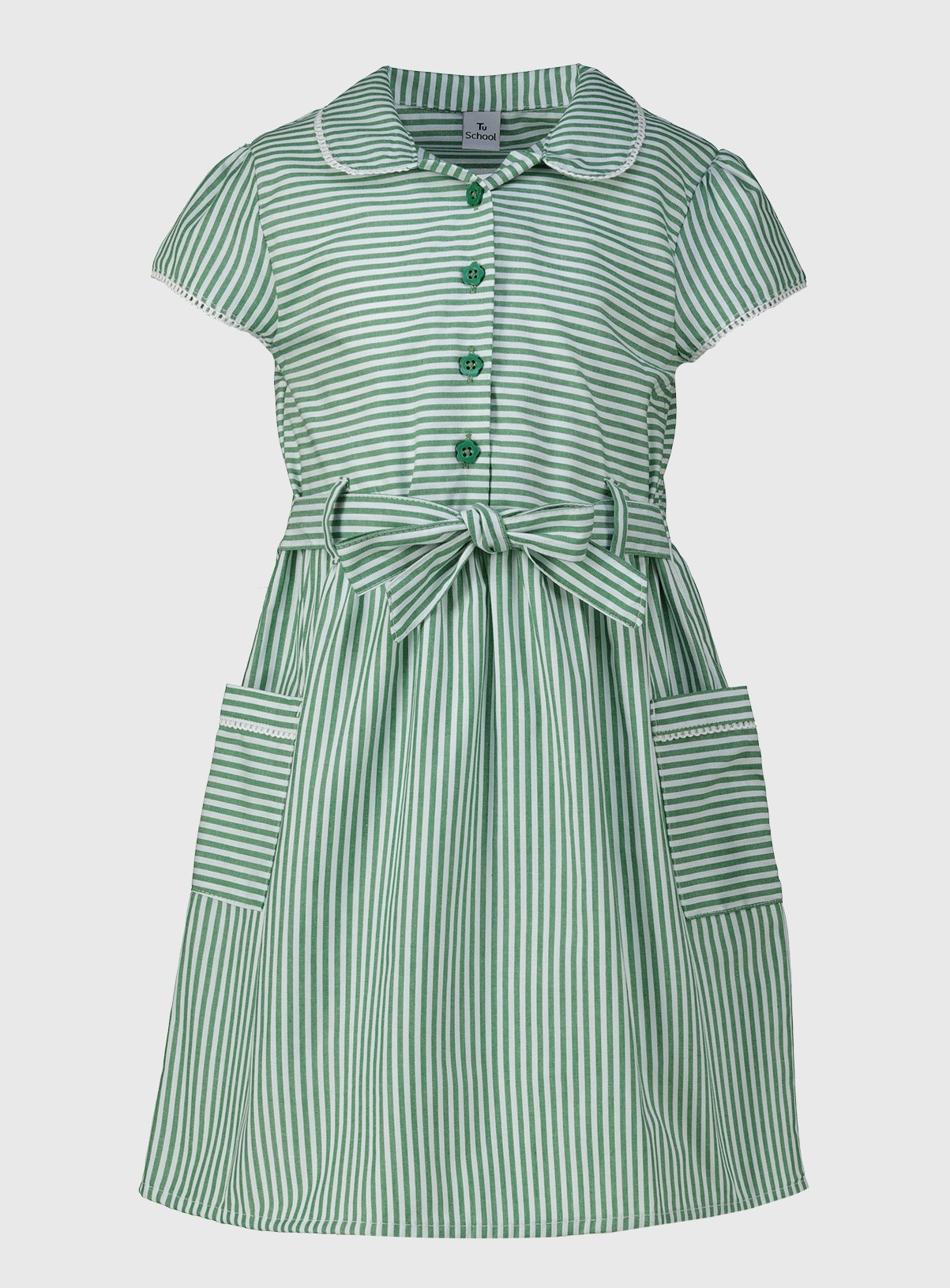 next green stripe dress