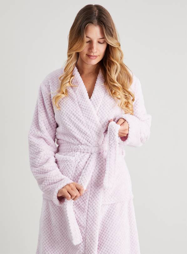 Buy Lilac Textured Fleece Dressing Gown XXL Dressing gowns Argos