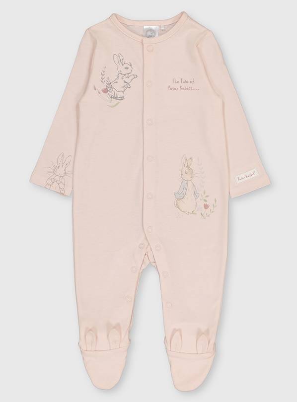 Peter Rabbit Pink Sleepsuit - 6-9 months