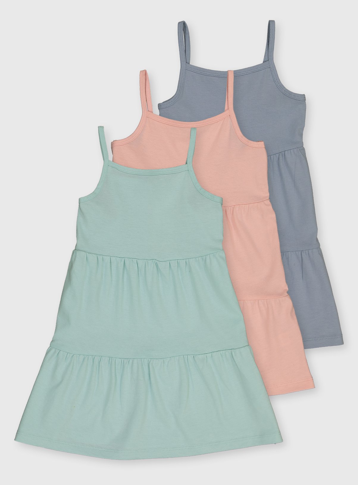 pastel tiered dress