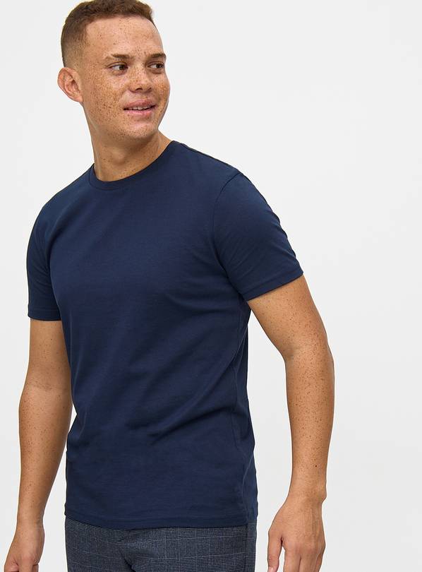 Navy Crew Neck T-Shirt XS