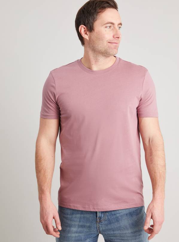 Buy Dusty Pink Crew Neck T Shirt L T shirts and polos Tu