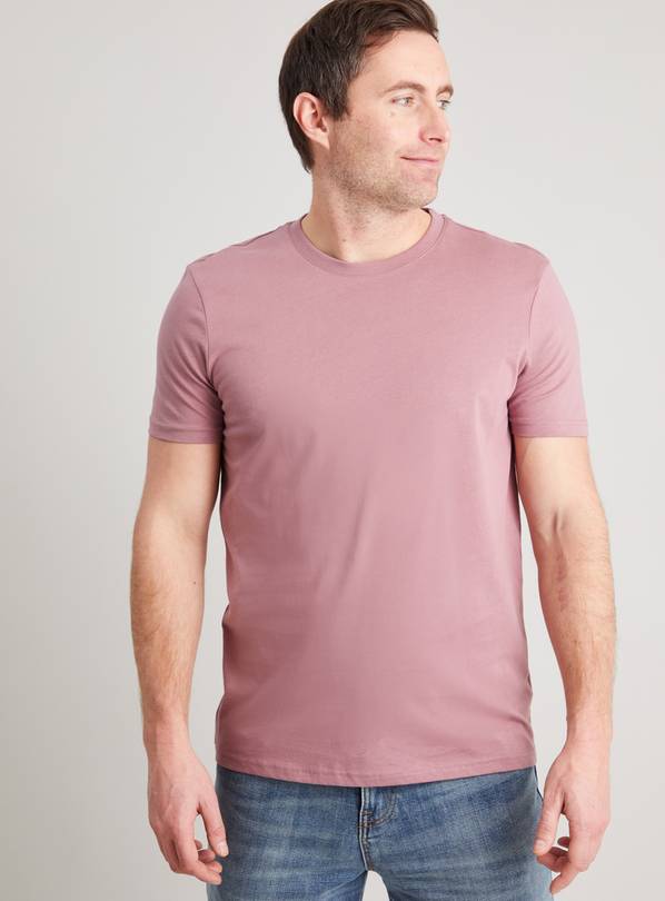 Dusty Pink Crew Neck T-Shirt S