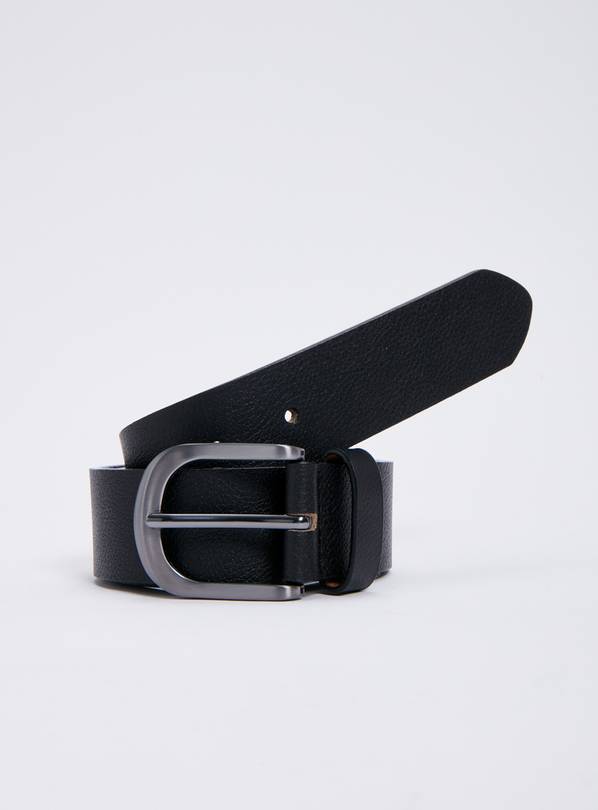 Black Leather Belt - XL