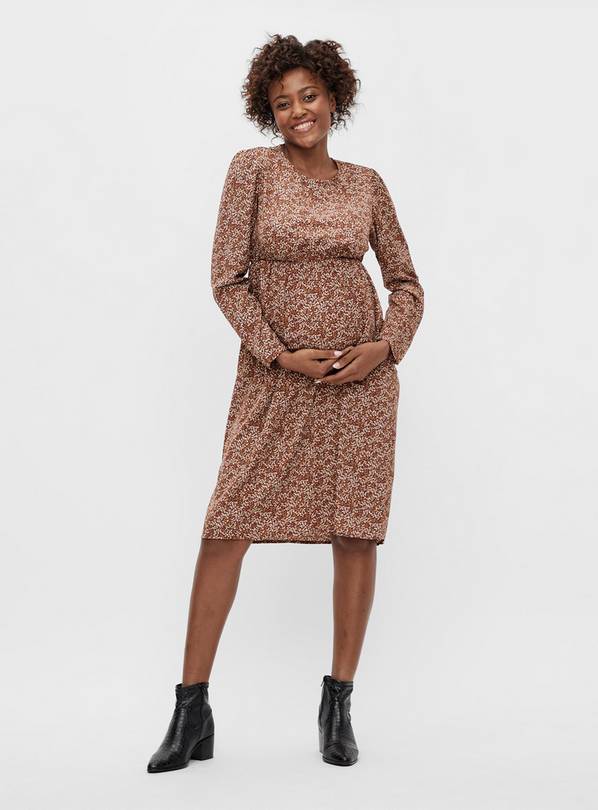 Buy Floral Russet Maternity Dress - L/UK12 | Dresses | Tu