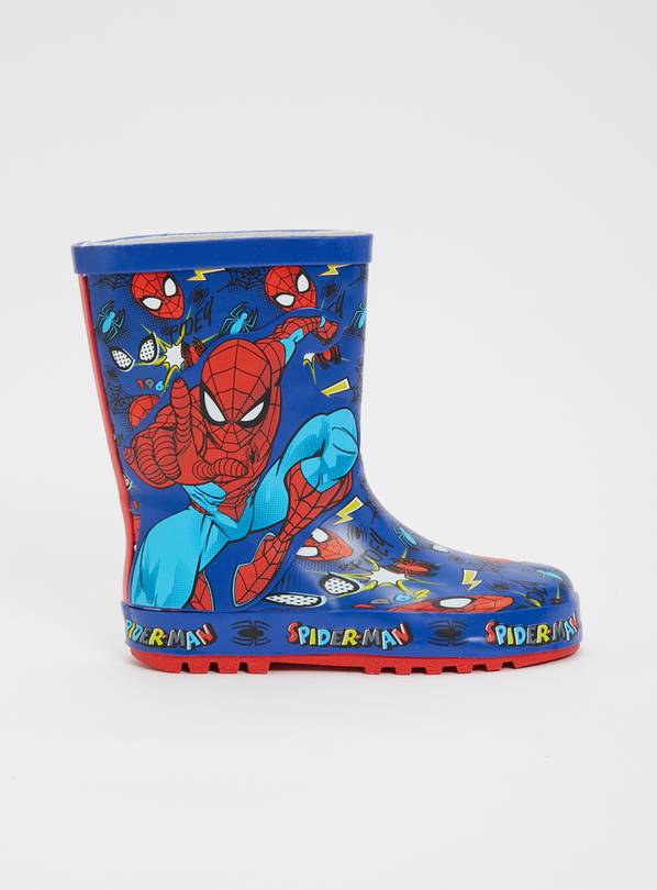 Buy Marvel Spider Man Blue Wellies 9 Infant Boots and wellies Tu