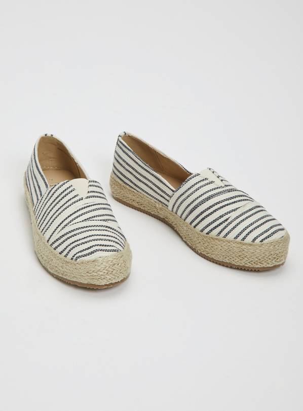 Buy Stripe Platform Espadrilles 5 Shoes Argos