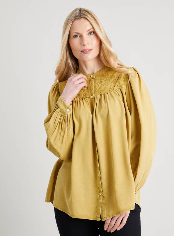 Buy Green Embroidered Blouse 8 Workwear Argos