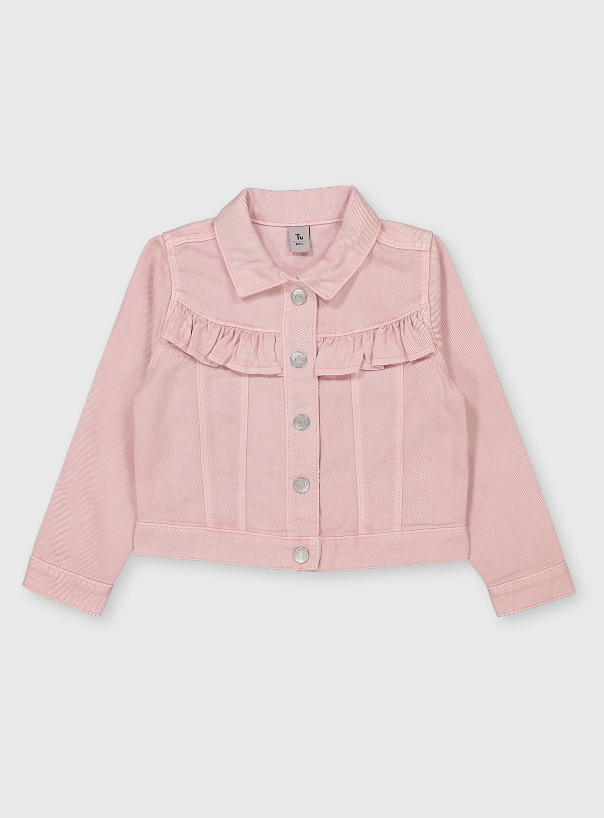 pink denim jacket sainsburys