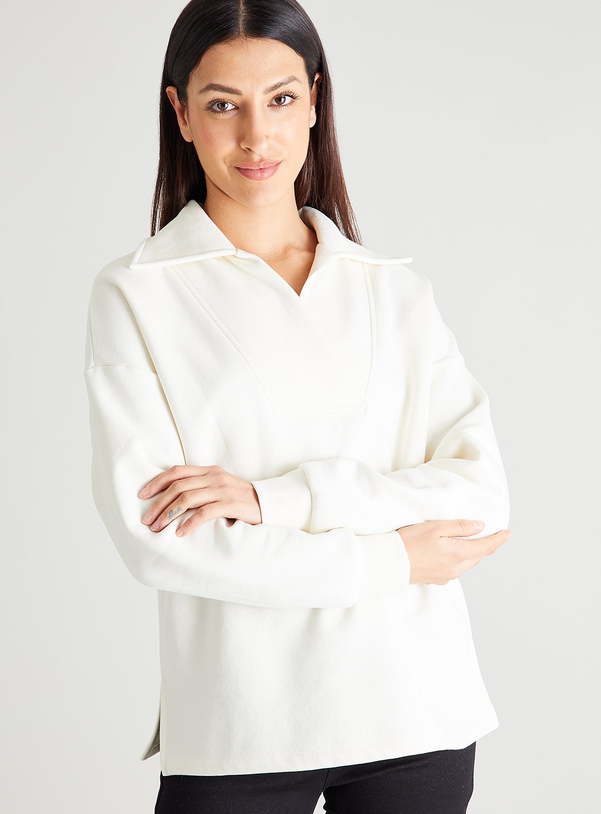 collar sweatshirt